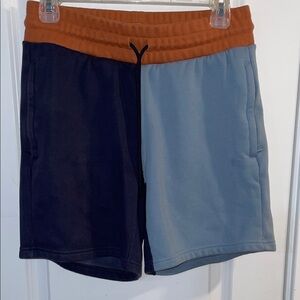 Fabletics Women’s Athletic Shorts in Navy and Light Blue